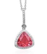 Sterling Silver Pendant Made With Cubic Zirconia