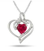 Sterling Silver Pendant Made With Cubic Zirconia