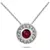 Sterling Silver Pendant Made With Cubic Zirconia