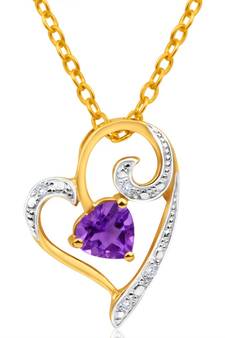 Sterling Silver Pendant Made With Cubic Zirconia