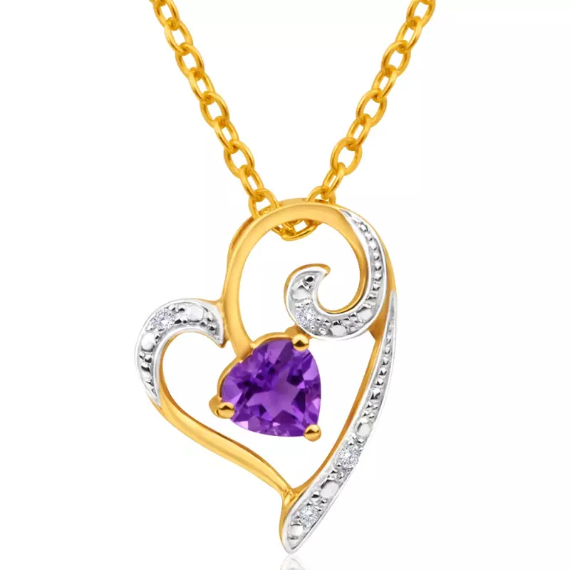 Sterling Silver Pendant Made With Cubic Zirconia
