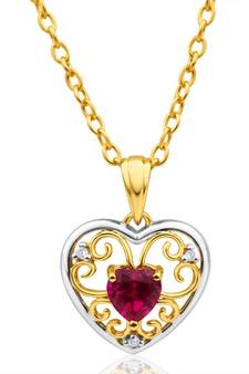 Sterling Silver Pendant Made With Cubic Zirconia
