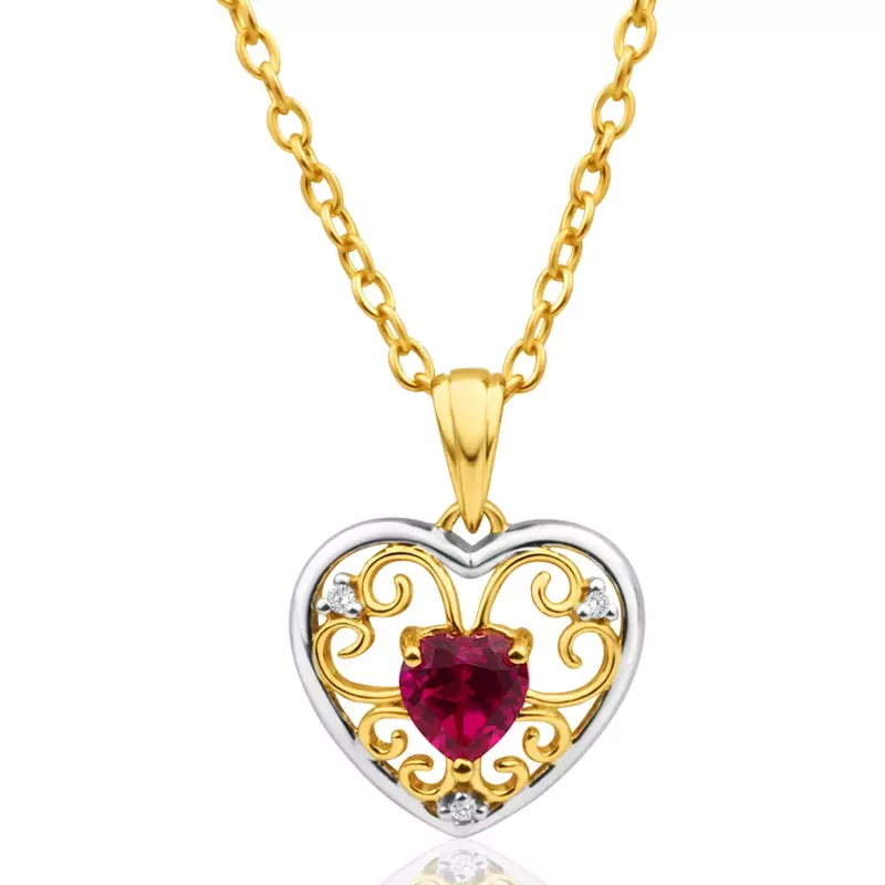 Sterling Silver Pendant Made With Cubic Zirconia