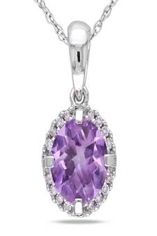 Sterling Silver Pendant Made With Cubic Zirconia