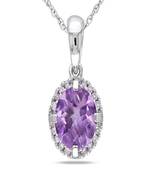 Sterling Silver Pendant Made With Cubic Zirconia