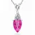 Sterling Silver Pendant Made With Cubic Zirconia