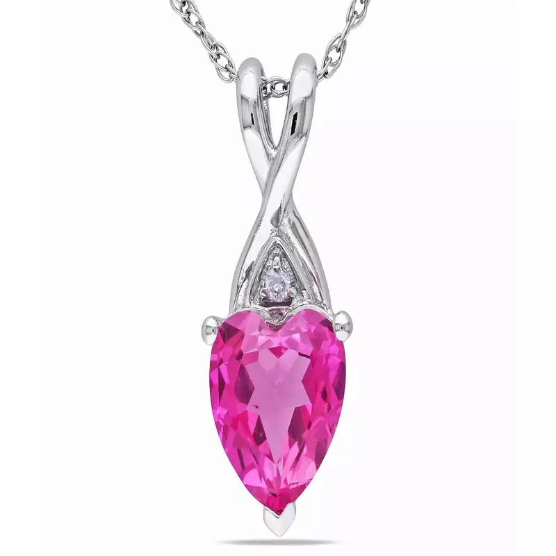Sterling Silver Pendant Made With Cubic Zirconia