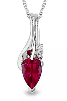 Sterling Silver Pendant Made With Cubic Zirconia