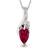 Sterling Silver Pendant Made With Cubic Zirconia