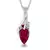 Sterling Silver Pendant Made With Cubic Zirconia