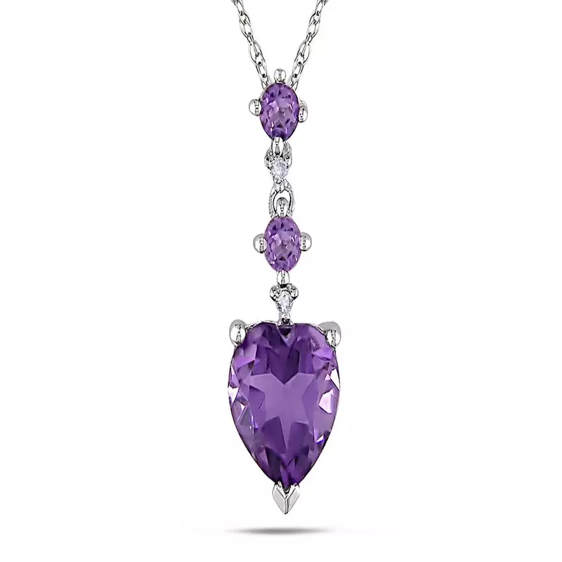 Sterling Silver Pendant Made With Cubic Zirconia