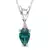 Sterling Silver Pendant Made With Cubic Zirconia