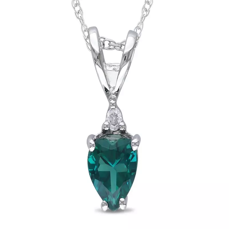 Sterling Silver Pendant Made With Cubic Zirconia
