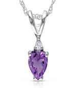 Sterling Silver Pendant Made With Cubic Zirconia