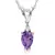 Sterling Silver Pendant Made With Cubic Zirconia