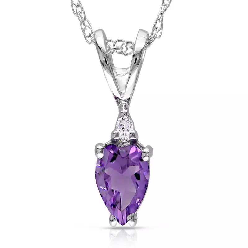 Sterling Silver Pendant Made With Cubic Zirconia