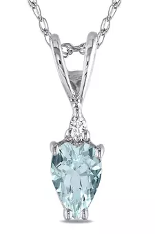 Sterling Silver Pendant Made With Cubic Zirconia