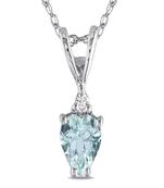 Sterling Silver Pendant Made With Cubic Zirconia