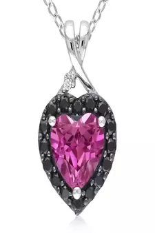 Sterling Silver Pendant Made With Cubic Zirconia
