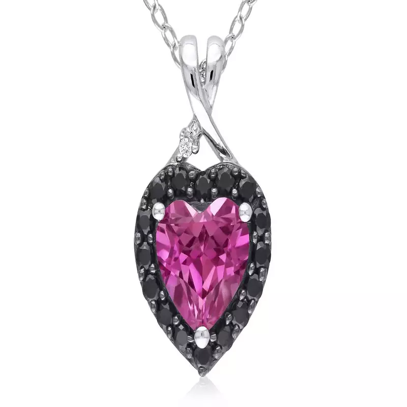 Sterling Silver Pendant Made With Cubic Zirconia