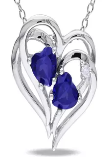 Sterling Silver Pendant Made With Cubic Zirconia