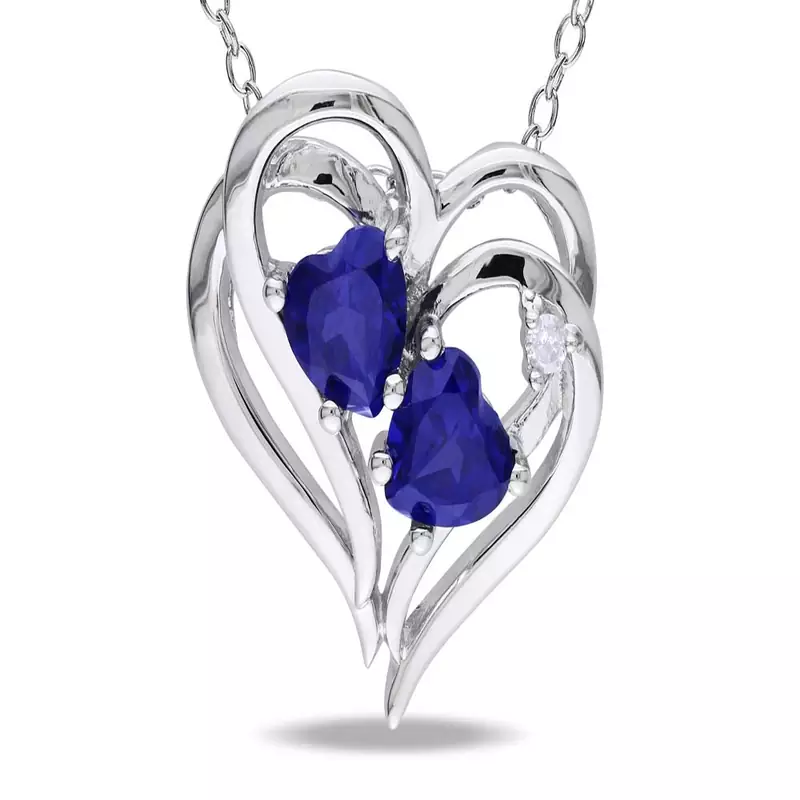 Sterling Silver Pendant Made With Cubic Zirconia