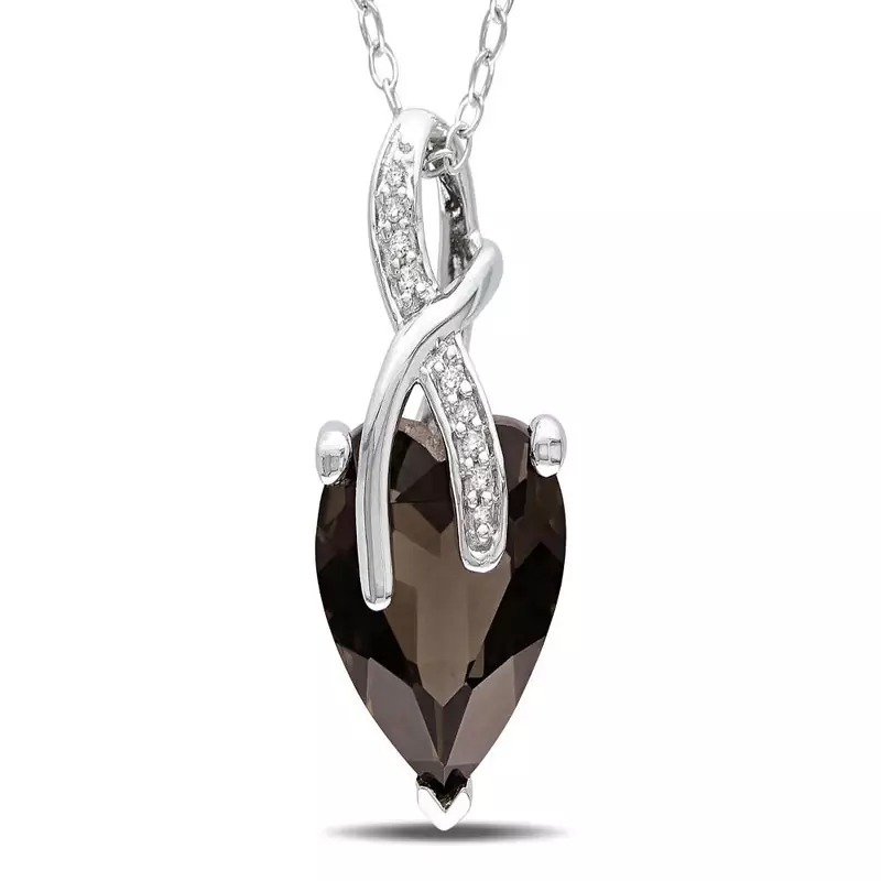 Sterling Silver Pendant Made With Cubic Zirconia