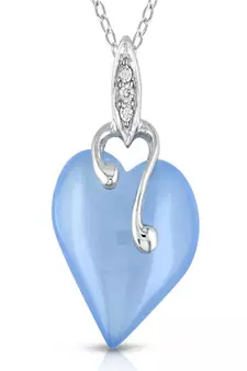 Sterling Silver Pendant Made With Cubic Zirconia