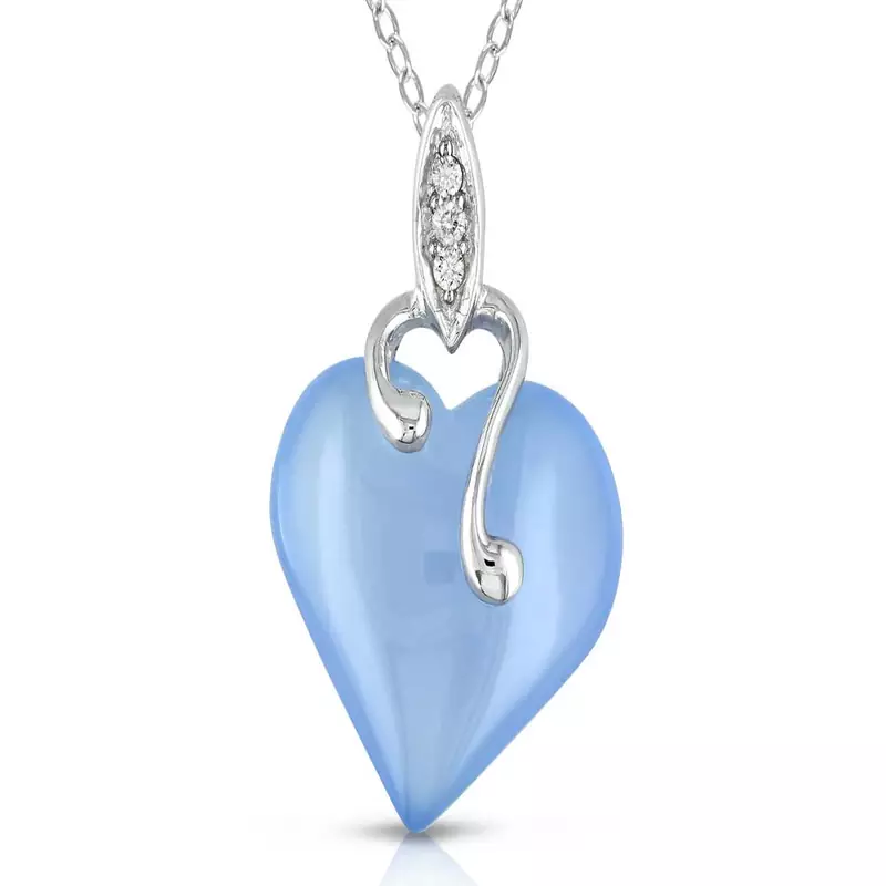 Sterling Silver Pendant Made With Cubic Zirconia