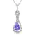 Sterling Silver Pendant Made With Cubic Zirconia