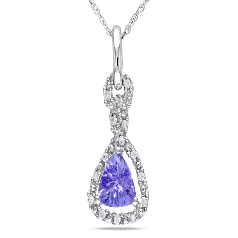Sterling Silver Pendant Made With Cubic Zirconia