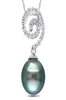 Sterling Silver Pendant Made With Cubic Zirconia