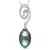 Sterling Silver Pendant Made With Cubic Zirconia