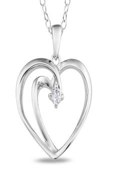 Sterling Silver Pendant Made With Cubic Zirconia