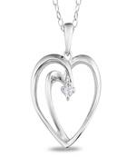 Sterling Silver Pendant Made With Cubic Zirconia