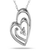 Sterling Silver Pendant Made With Cubic Zirconia