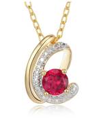 Sterling Silver Pendant Made With Cubic Zirconia