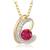 Sterling Silver Pendant Made With Cubic Zirconia
