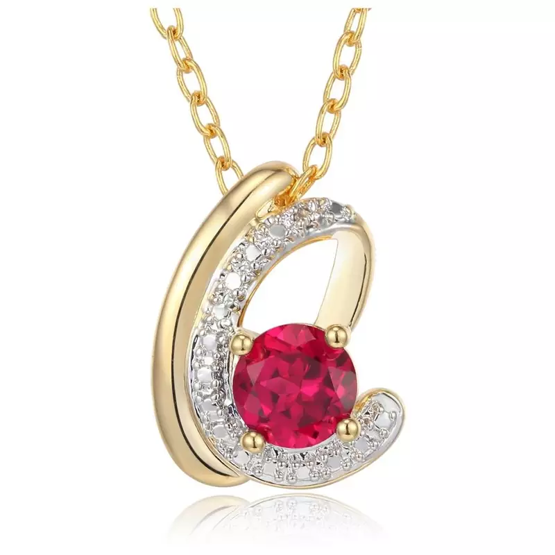 Sterling Silver Pendant Made With Cubic Zirconia