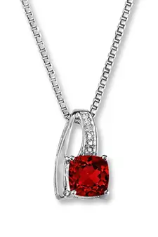 Sterling Silver Pendant Made With Cubic Zirconia