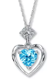 Sterling Silver Pendant Made With Cubic Zirconia