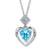 Sterling Silver Pendant Made With Cubic Zirconia