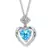 Sterling Silver Pendant Made With Cubic Zirconia