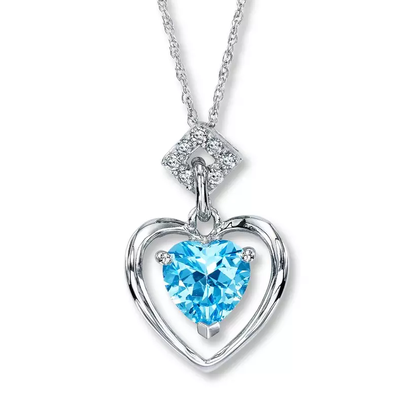 Sterling Silver Pendant Made With Cubic Zirconia