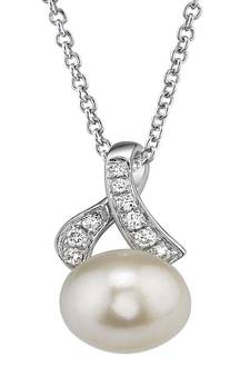 Sterling Silver Pendant Made With Cubic Zirconia
