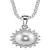 Sterling Silver Pendant Made With Cubic Zirconia