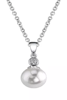 Sterling Silver Pendant Made With Cubic Zirconia
