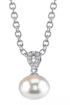 Sterling Silver Pendant Made With Cubic Zirconia