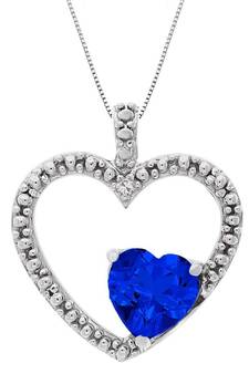 Sterling Silver Pendant Made With Cubic Zirconia