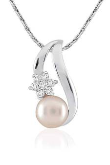 Sterling Silver Pendant Made With Cubic Zirconia